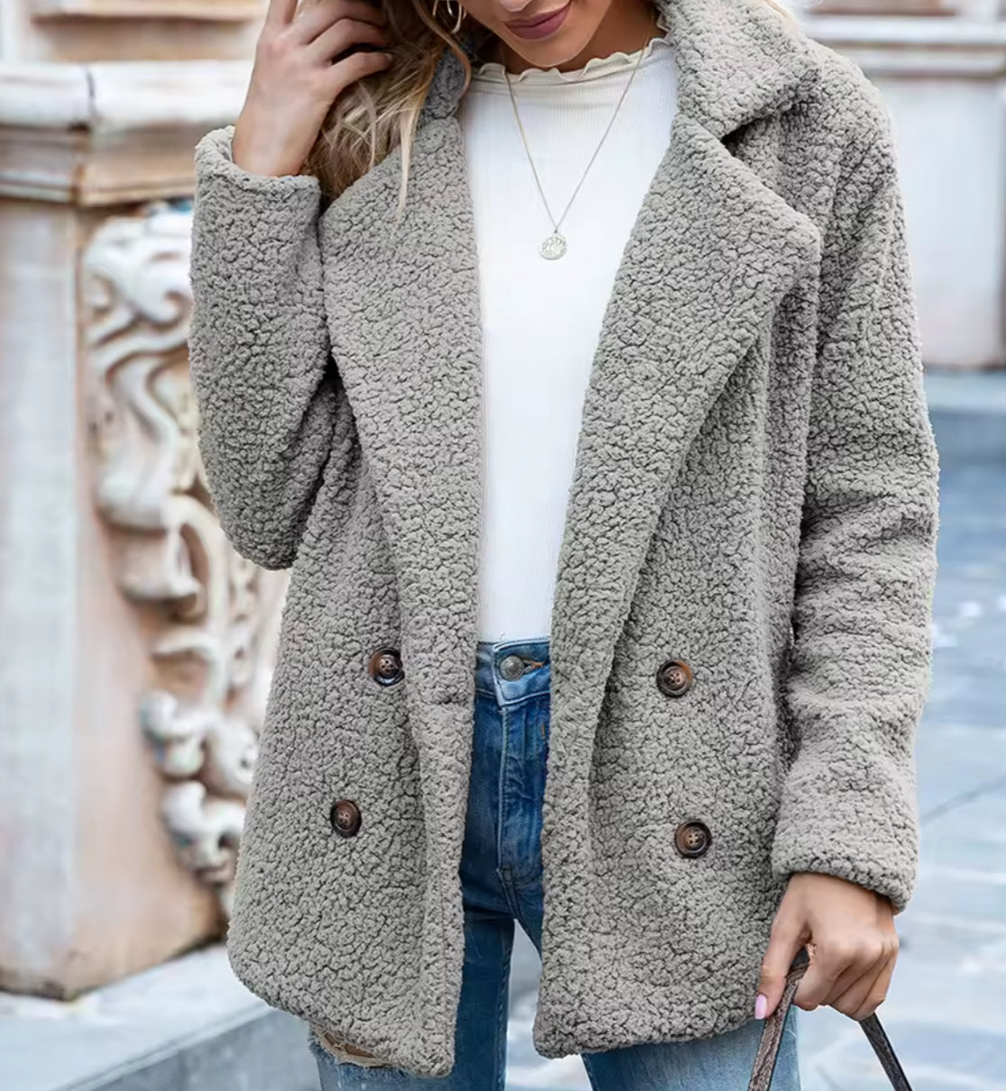 Valeria-Cappotto TEDDY soffice