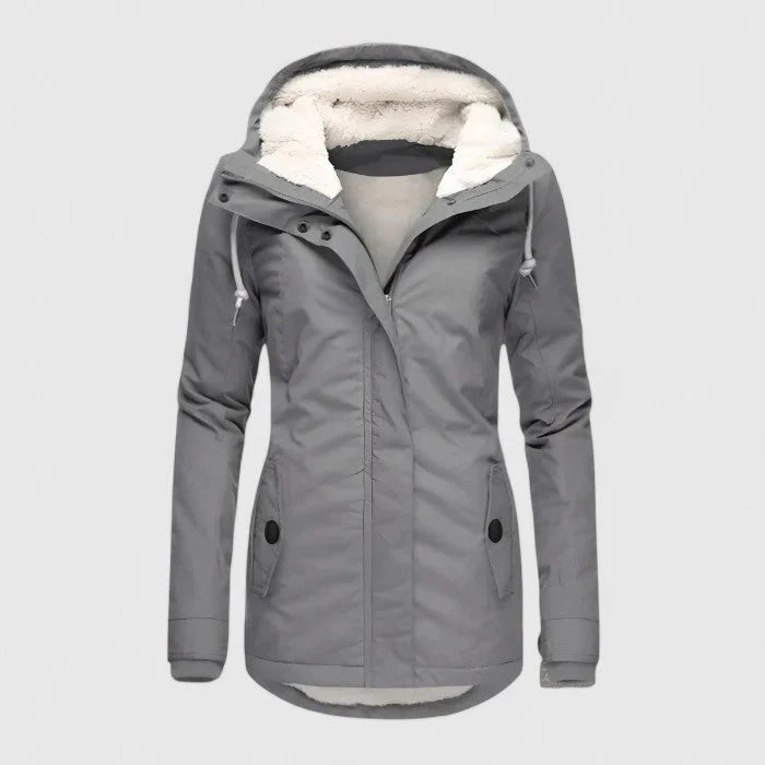 White Mary-Parka con interno in pile