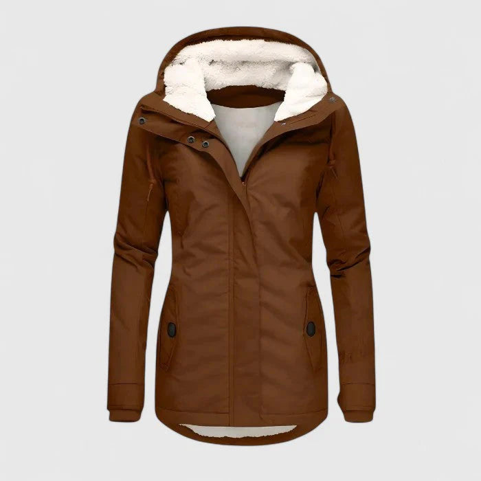 White Mary-Parka con interno in pile