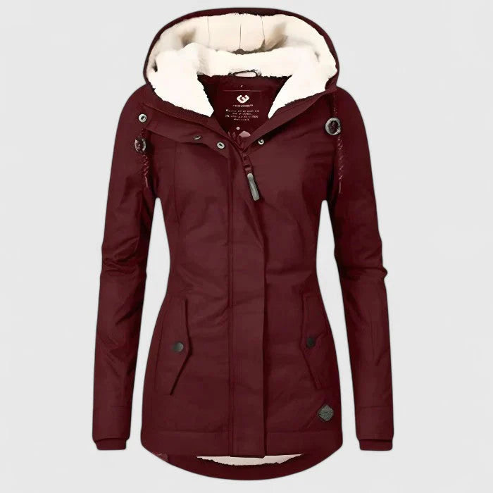 White Mary-Parka con interno in pile