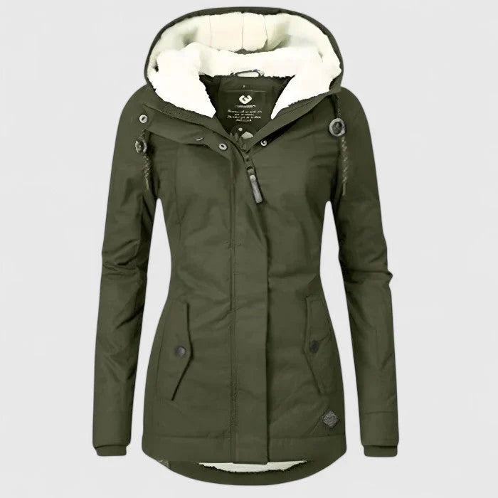 White Mary-Parka con interno in pile