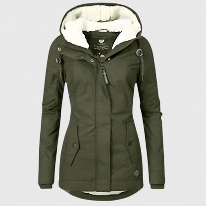 White Mary-Parka con interno in pile