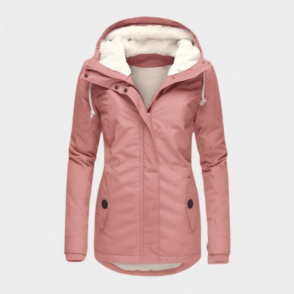 White Mary-Parka con interno in pile