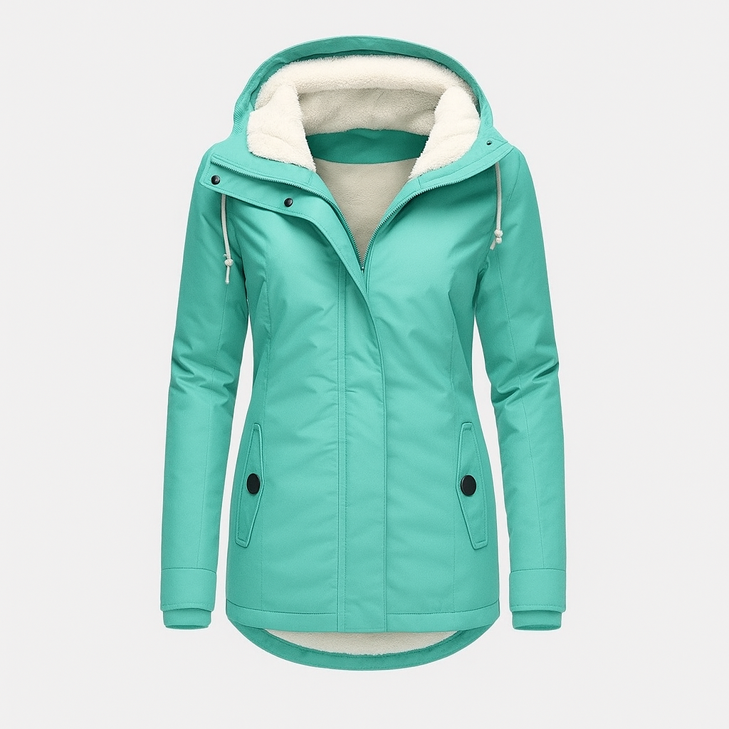 White Mary-Parka con interno in pile