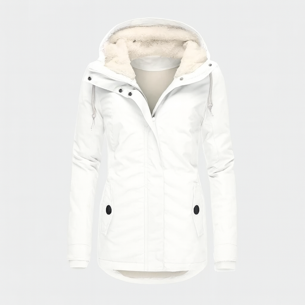 White Mary-Parka con interno in pile