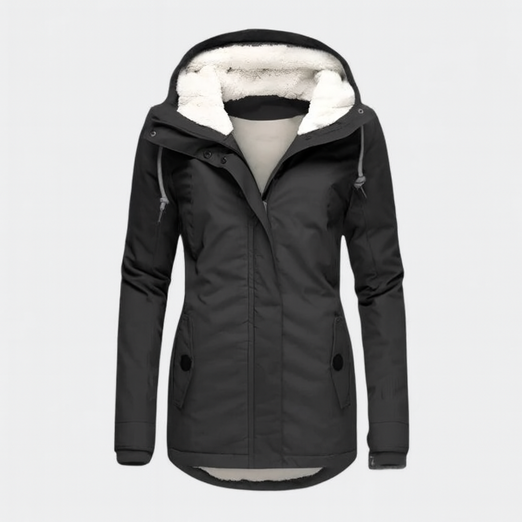 White Mary-Parka con interno in pile