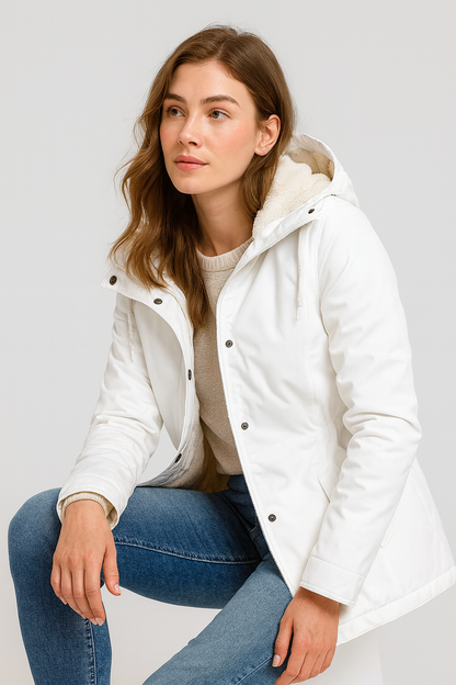 White Mary-Parka con interno in pile