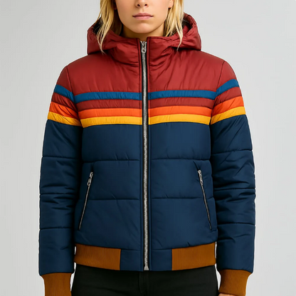 Vally -Piumino corto multicolor