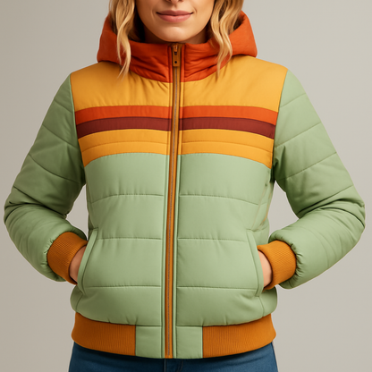 Vally -Piumino corto multicolor