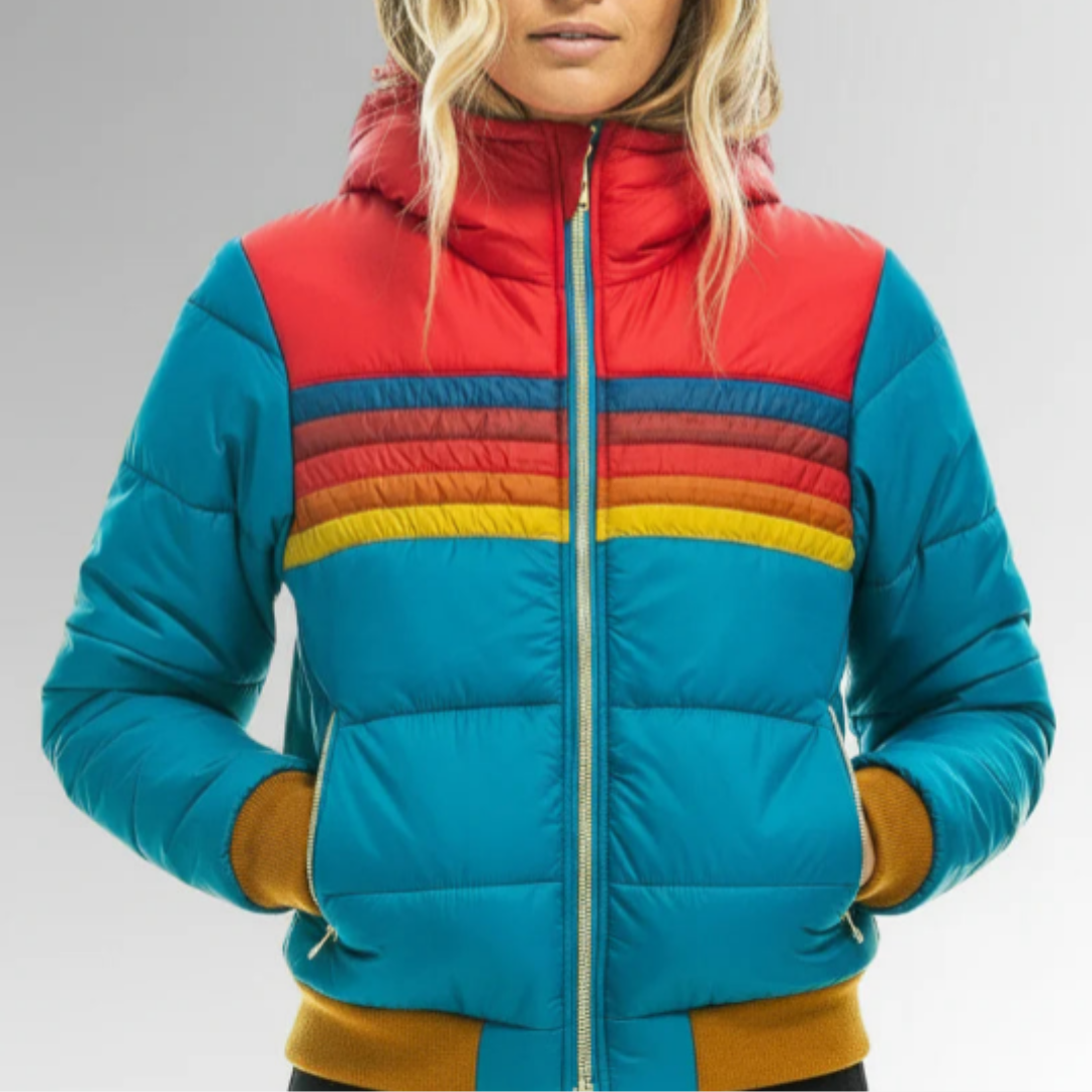 Vally -Piumino corto multicolor